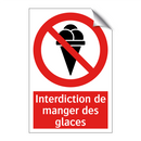 Interdiction de manger des glaces