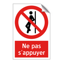 Ne pas s'appuyer