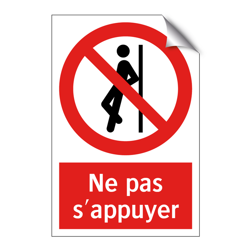 Ne pas s'appuyer