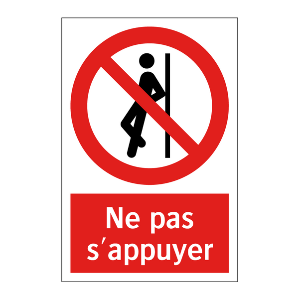 Ne pas s'appuyer