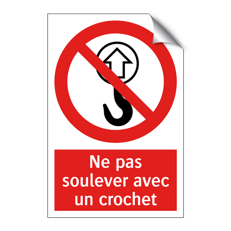 Ne pas soulever avec un crochet