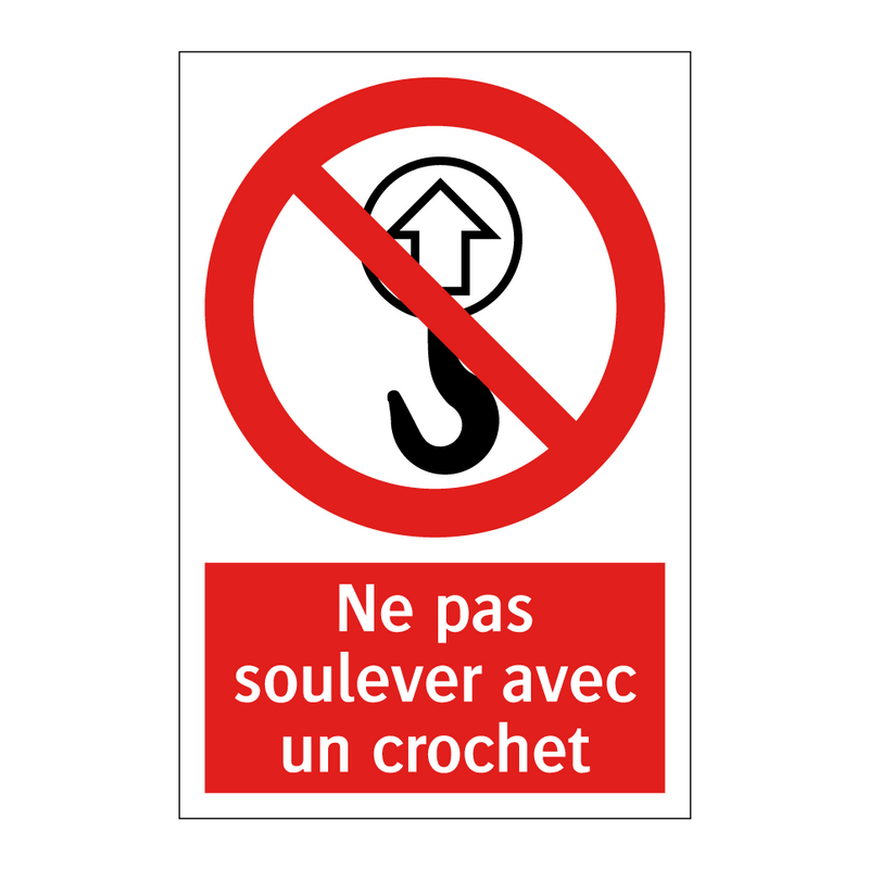 Ne pas soulever avec un crochet