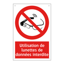 Utilisation de lunettes de données interdite