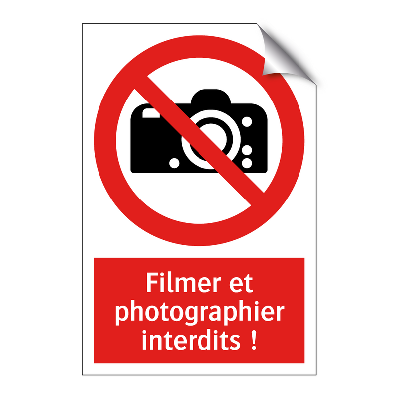Filmer et photographier interdits !