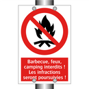 Barbecue, feux, camping interdits ! Les infractions seront poursuivies !
