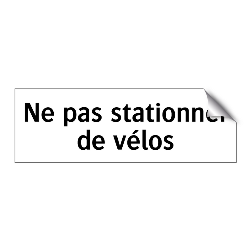 Ne pas stationner de vélos