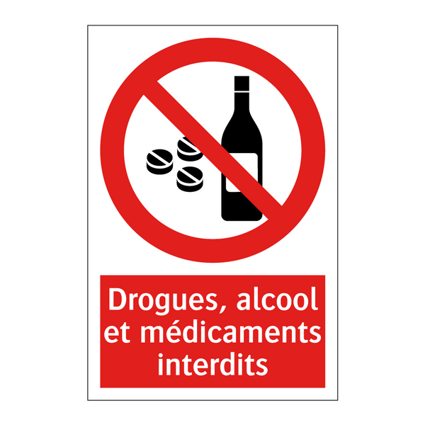 Drogues, alcool et médicaments interdits