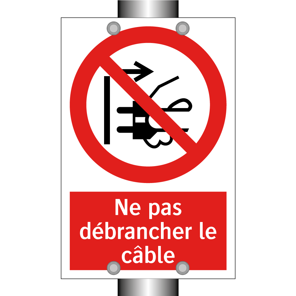 Ne pas débrancher le câble