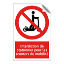 Interdiction de stationner pour les scooters de mobilité