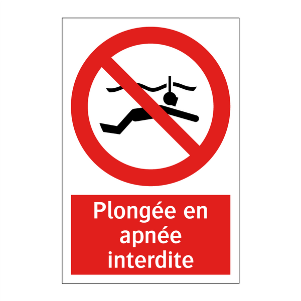 Plongée en apnée interdite