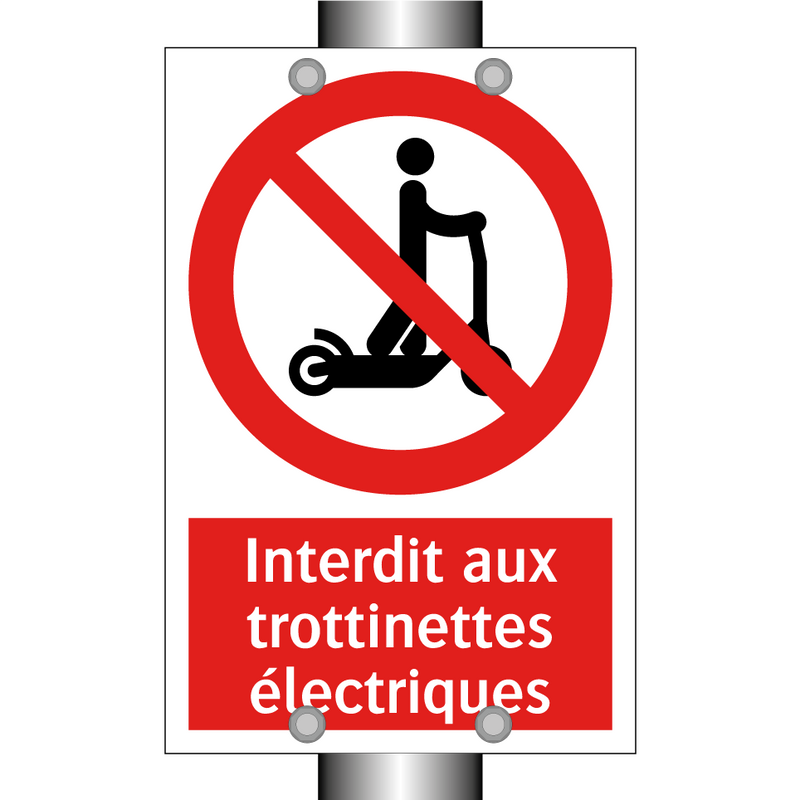 Interdit aux trottinettes électriques