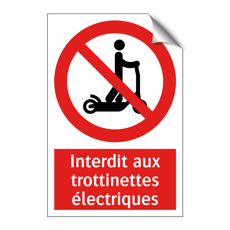 Interdit aux trottinettes électriques