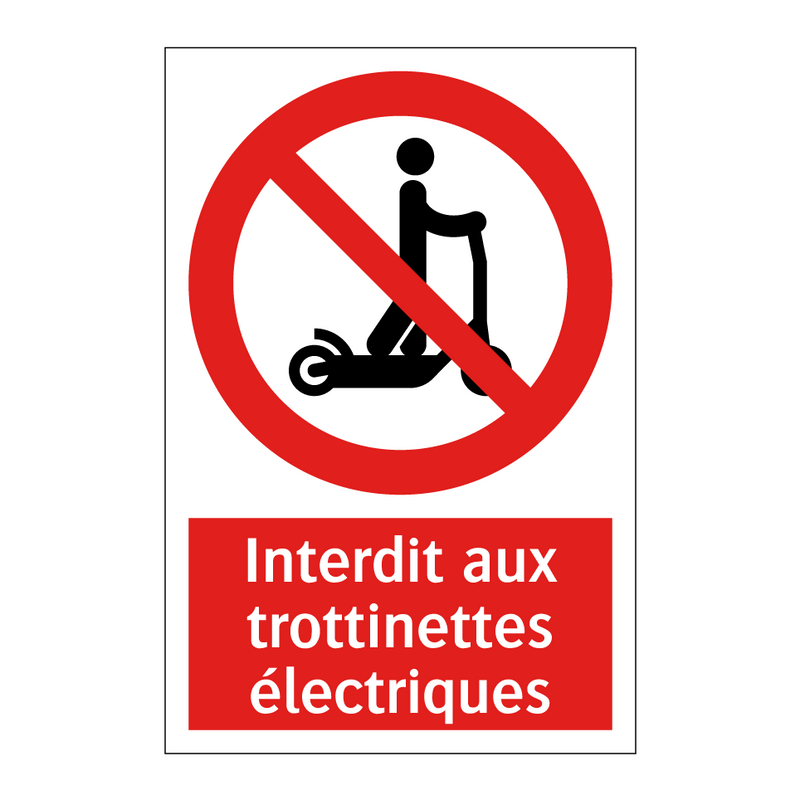 Interdit aux trottinettes électriques