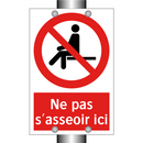 Ne pas s'asseoir ici