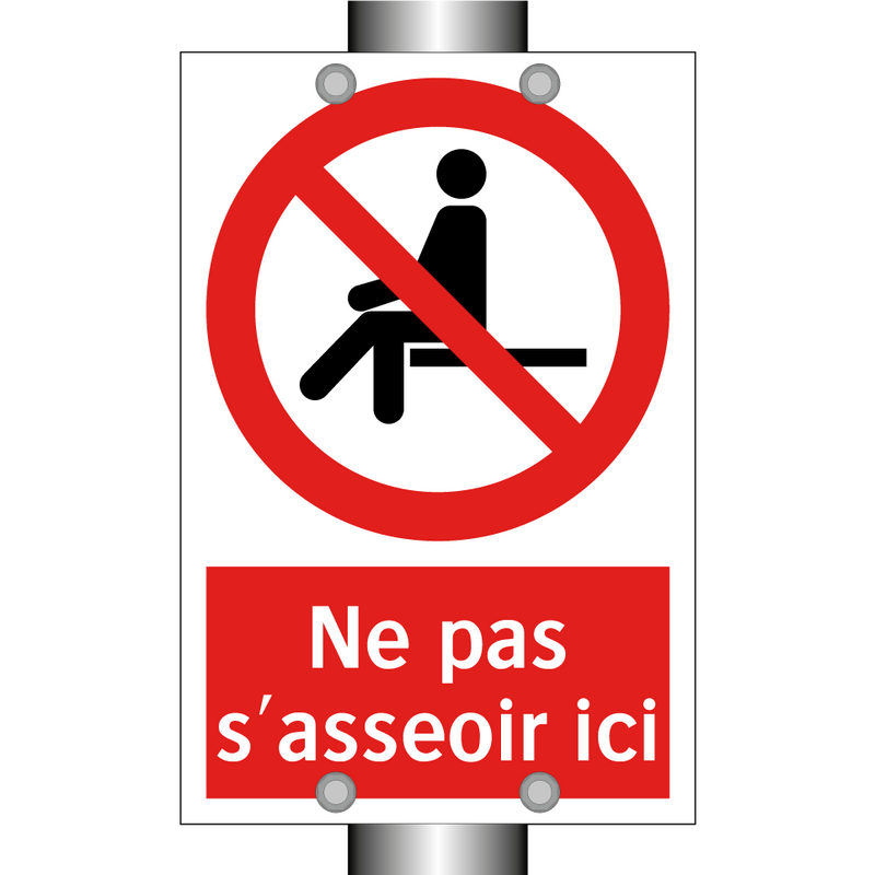 Ne pas s'asseoir ici