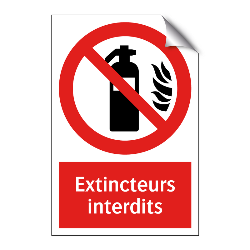 Extincteurs interdits