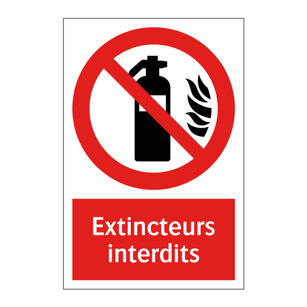 Extincteurs interdits