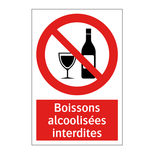 Boissons alcoolisées interdites