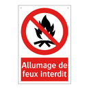 Allumage de feux interdit