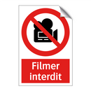 Filmer interdit