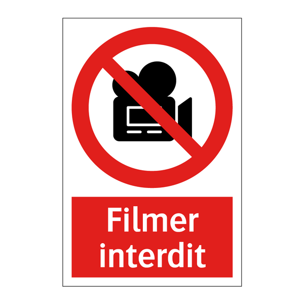 Filmer interdit