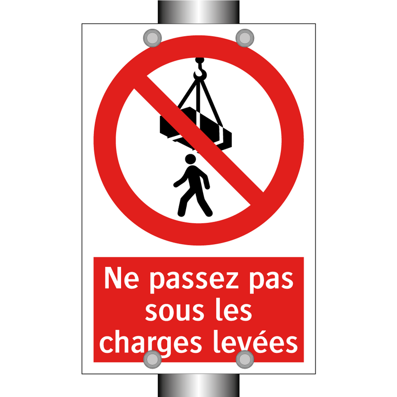 Ne passez pas sous les charges levées