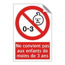 Ne convient pas aux enfants de moins de 3 ans