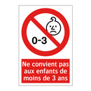 Ne convient pas aux enfants de moins de 3 ans