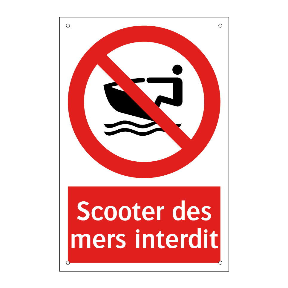 Scooter des mers interdit