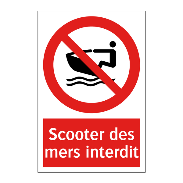 Scooter des mers interdit