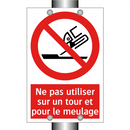 Ne pas utiliser sur un tour et pour le meulage