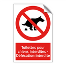 Toilettes pour chiens interdites - Défécation interdite