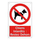 Chiens Interdits : Restez Dehors