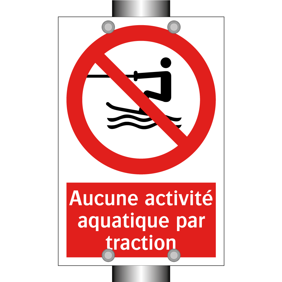 Aucune activité aquatique par traction