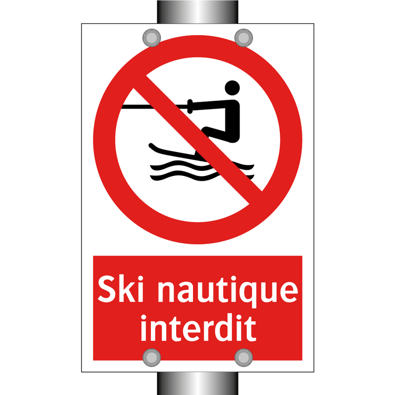 Ski nautique interdit