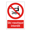 Ski nautique interdit