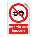 Interdit aux bateaux