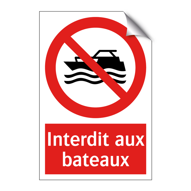 Interdit aux bateaux