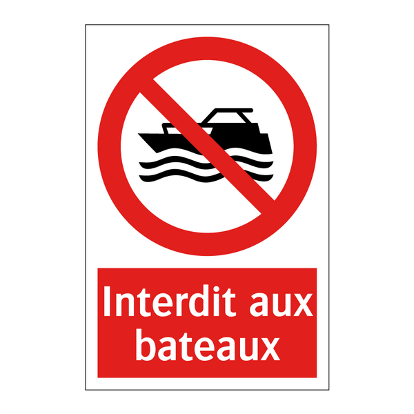 Interdit aux bateaux