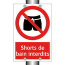 Shorts de bain interdits