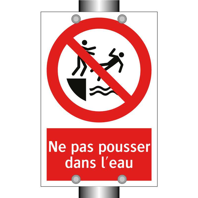 Ne pas pousser dans l'eau