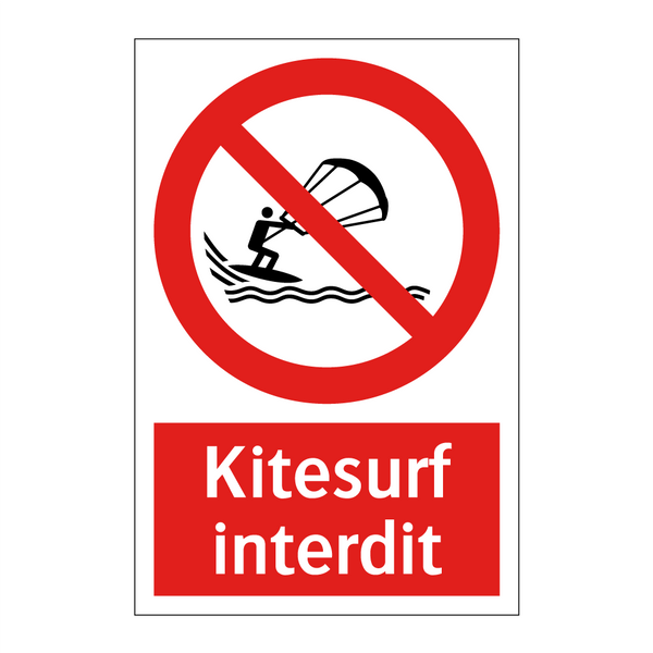 Kitesurf interdit