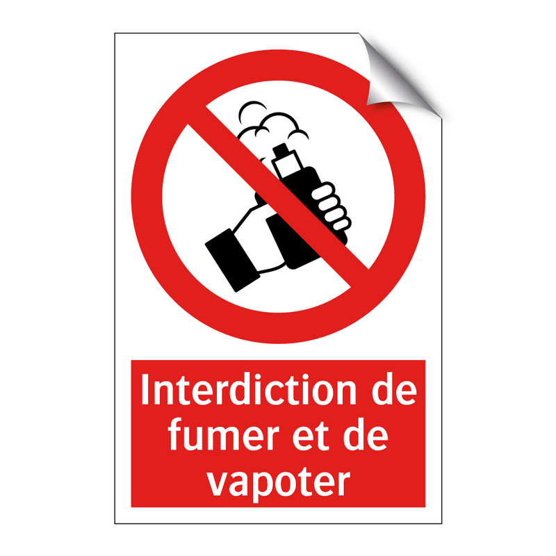 Interdiction de fumer et de vapoter