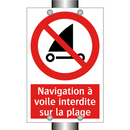Navigation à voile interdite sur la plage