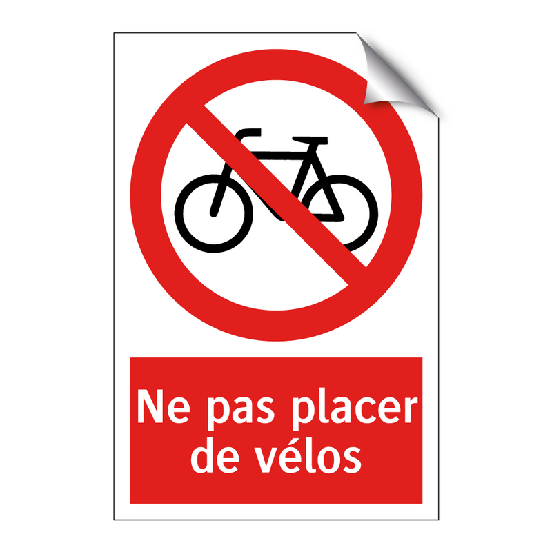 Ne pas placer de vélos