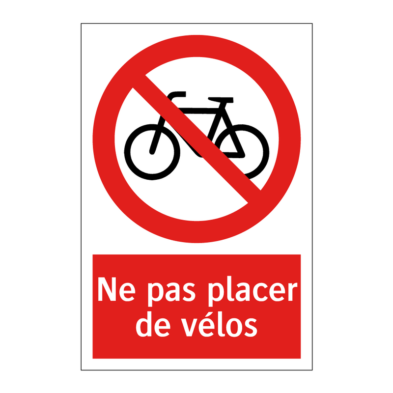Ne pas placer de vélos