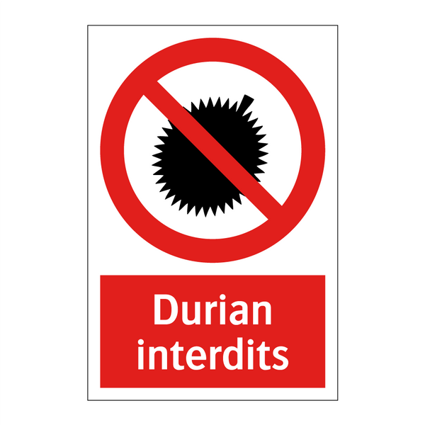 Durian interdits