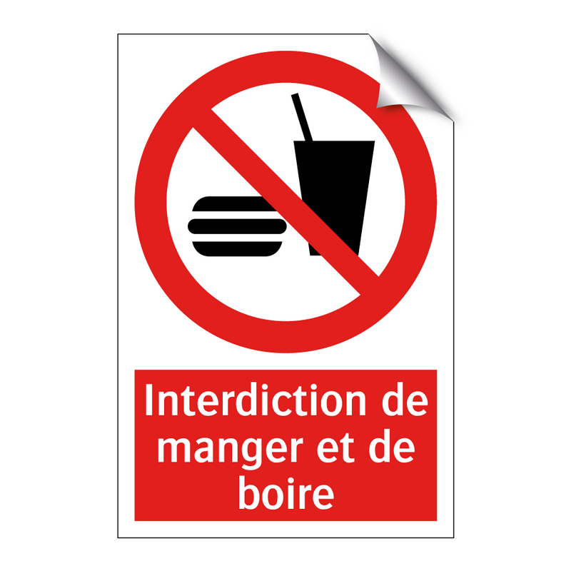 Interdiction de manger et de boire