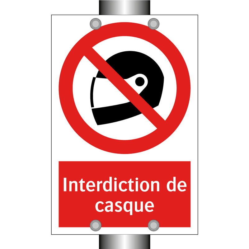 Interdiction de casque