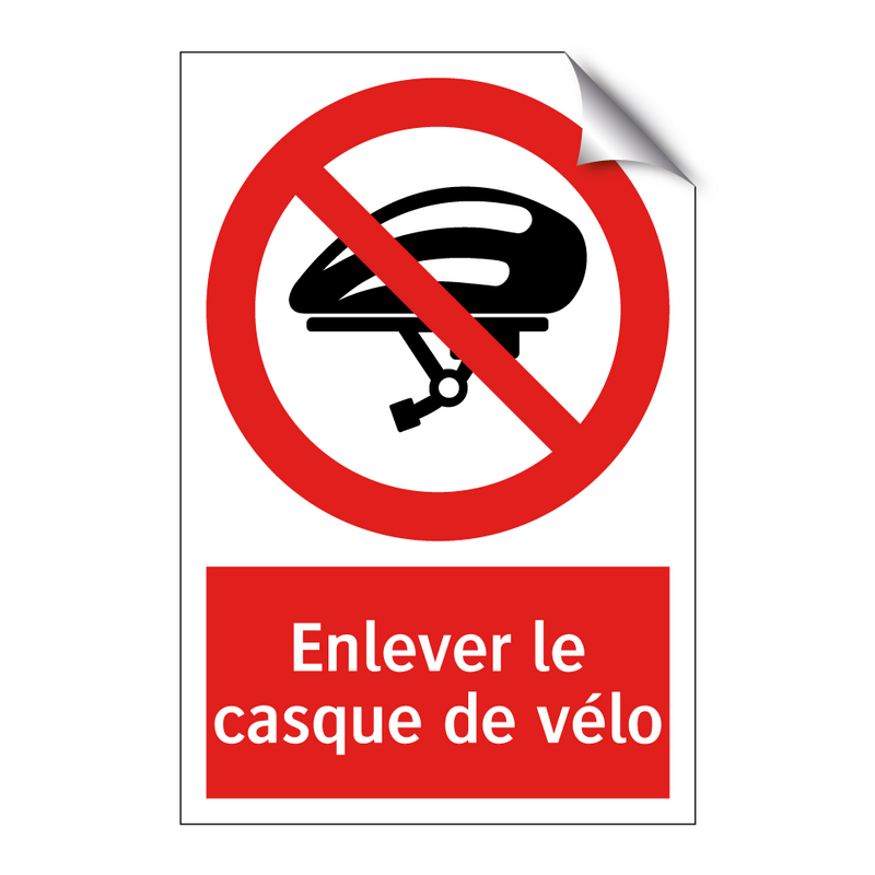 Enlever le casque de vélo